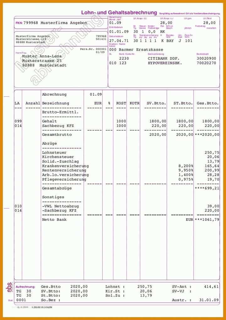 Moderne Vorlage Gehaltsabrechnung Excel 793x1122