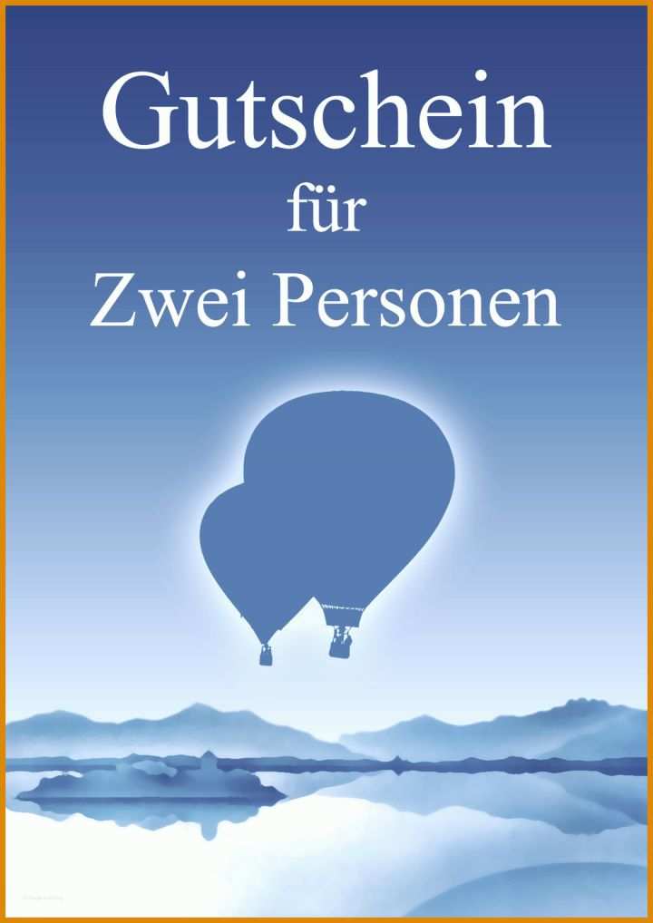 Überraschen Vorlage Gutschein Ballonfahrt Kostenlos 1170x1655