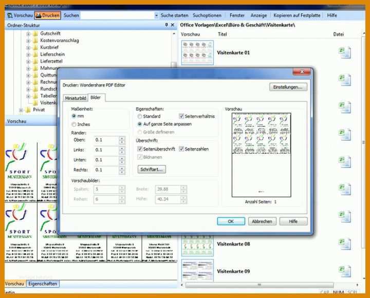 Ideal Franzis Office Vorlagen 800x644