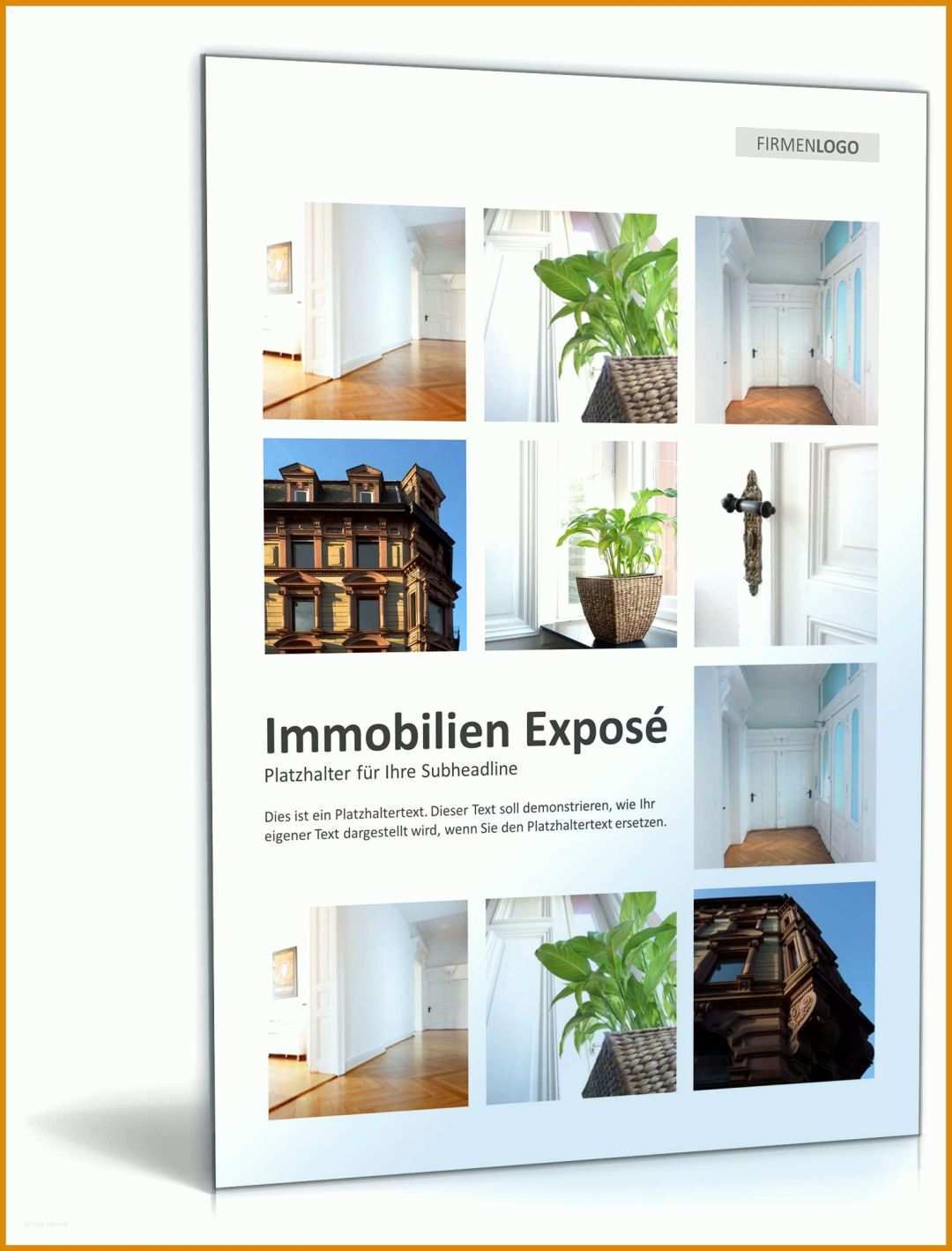 Erschwinglich Immobilien Expose Vorlage Powerpoint 1600x2100