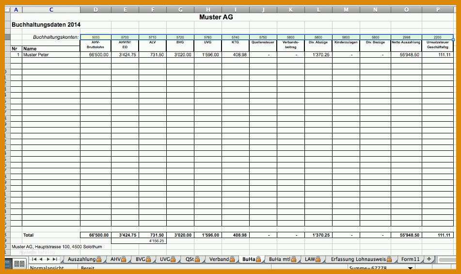 Bemerkenswert Lohnabrechnung Excel Vorlage österreich 951x565