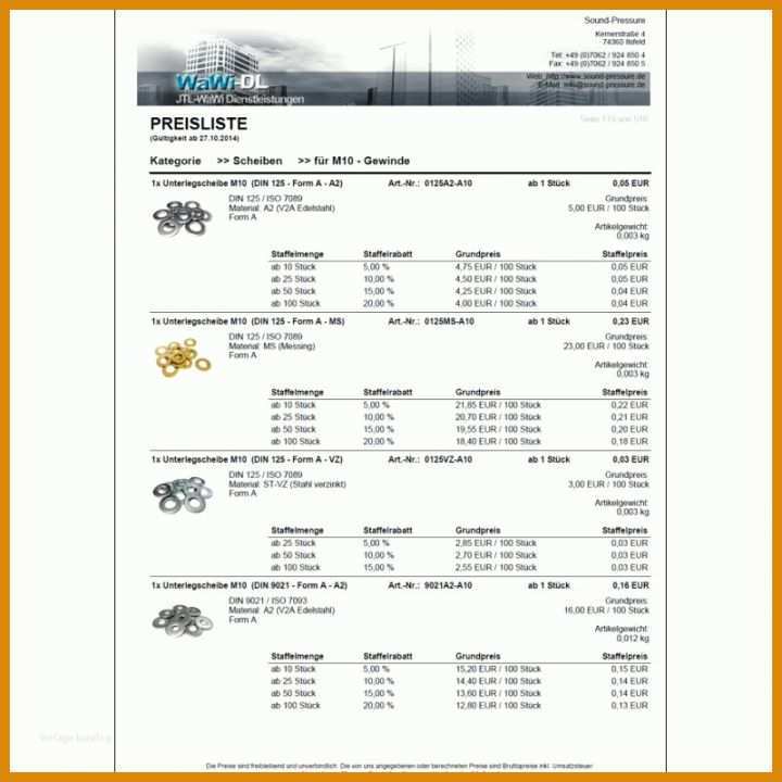 Spezialisiert Preisliste Vorlage 800x800