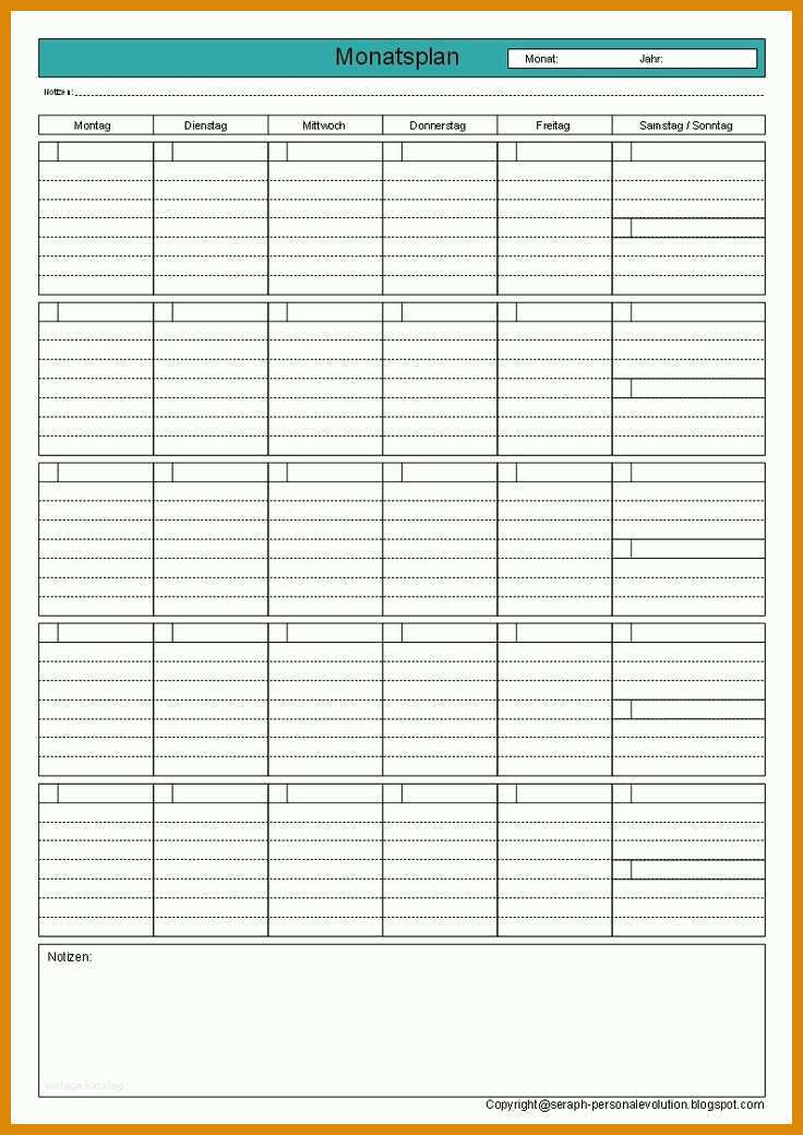 Original Tagesplan Für Kinder Vorlage 736x1040