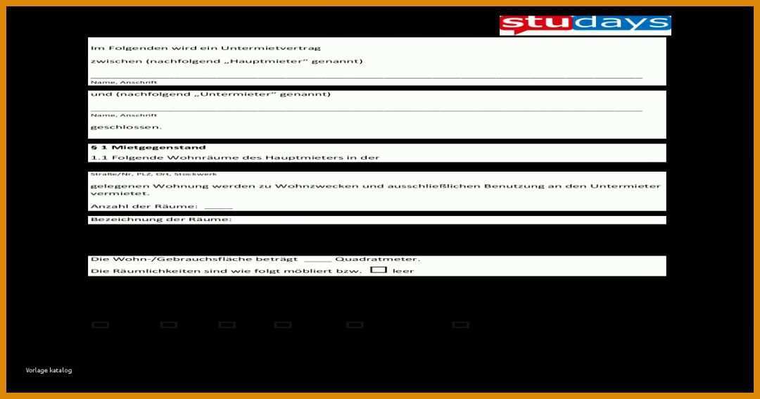 Großartig Untermietvertrag Kostenlose Vorlage 1200x630