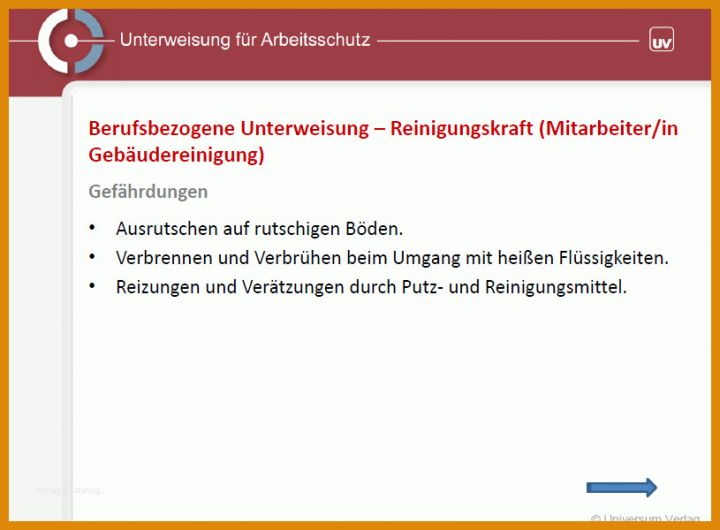 Fantastisch Unterweisung Reinigungskräfte Vorlage 815x600