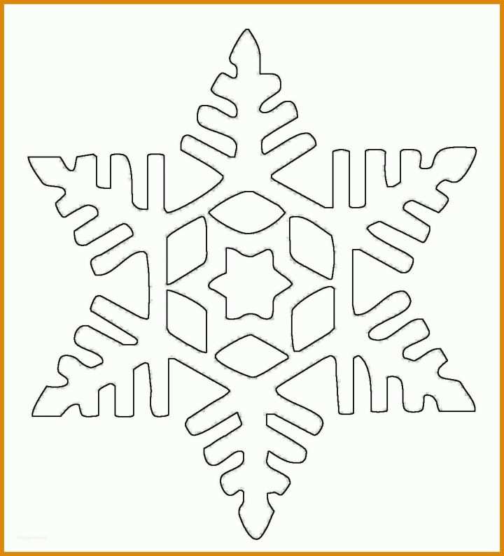 Hervorragen Vorlage Schneeflocke 1224x1351