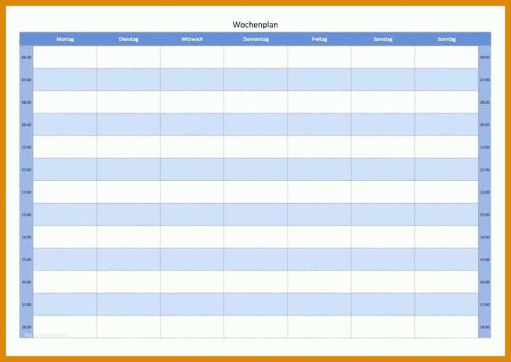 Angepasst Wochenplan Kinderkrippe Vorlage 859x608