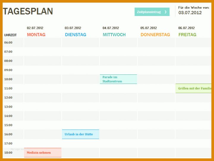 Ideal Wochenplan Vorlage Word 814x614