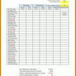 Auffällig Zeiterfassung Excel Vorlage 744x1052