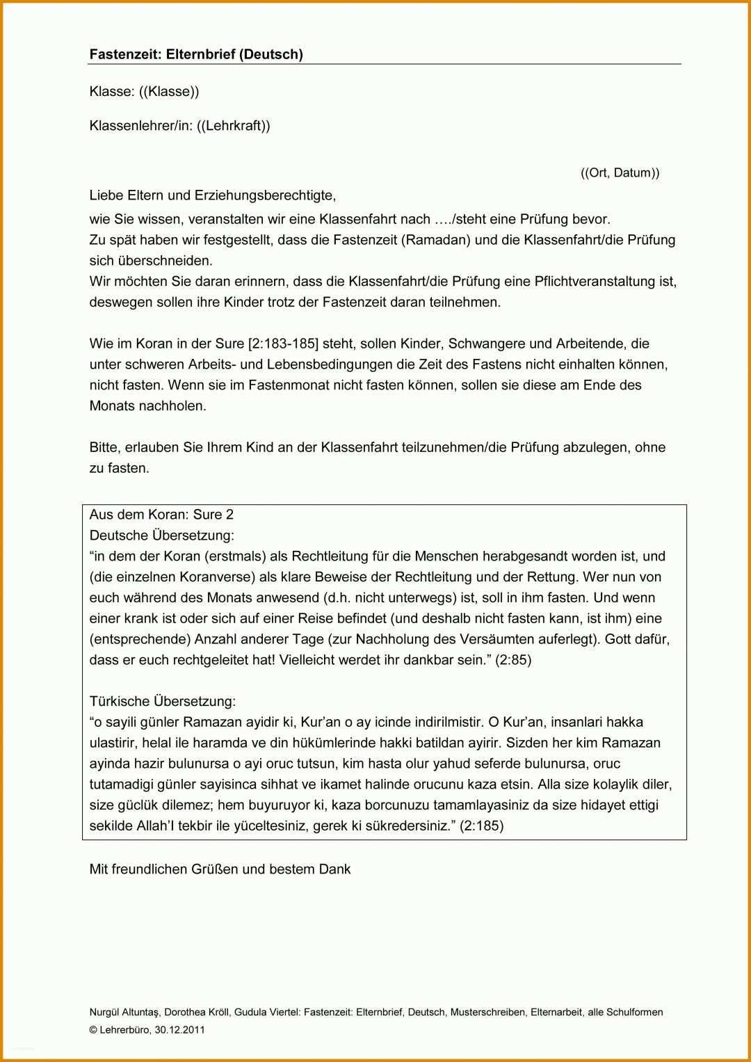 Größte Elternbrief Vorlage 2480x3507