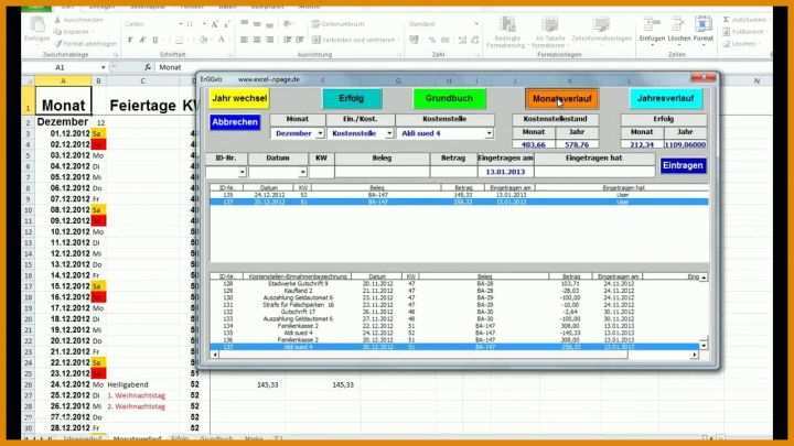 Überraschend Excel Vorlage Haushaltsbuch 1280x720