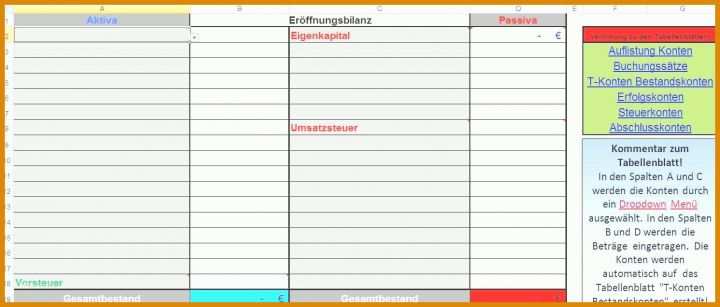 Großartig Excel Vorlage T Konten 1491x636