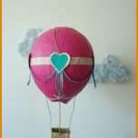Einzahl Heißluftballon Basteln Vorlage Papier 750x1000