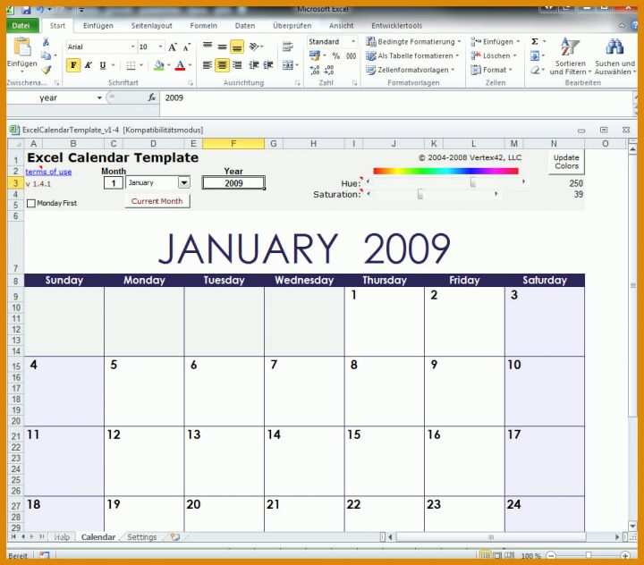 Unglaublich Kalender Vorlage Excel 1005x882