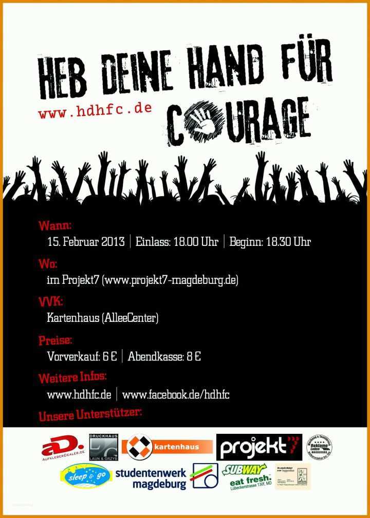 Überraschen Konzert Flyer Vorlage 1264x1772