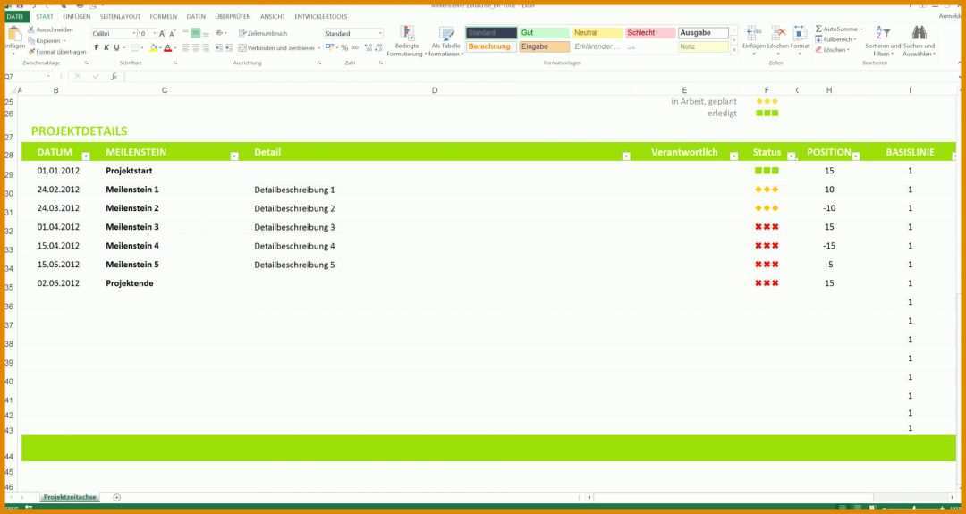 Toll Meilensteinplan Vorlage Excel 1920x1023