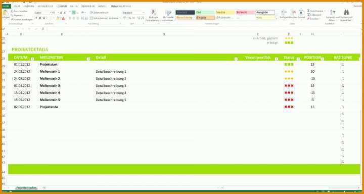 Toll Meilensteinplan Vorlage Excel 1920x1023