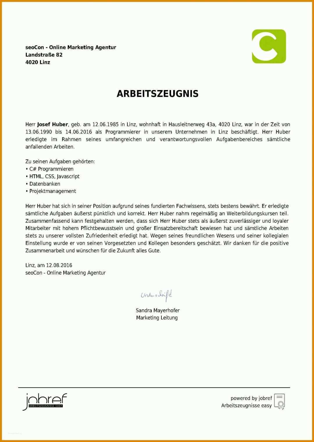 Atemberaubend Qualifiziertes Arbeitszeugnis Vorlage Kostenlos 1641x2312