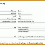 Beeindruckend Quittung Kaution Vorlage Word 769x604