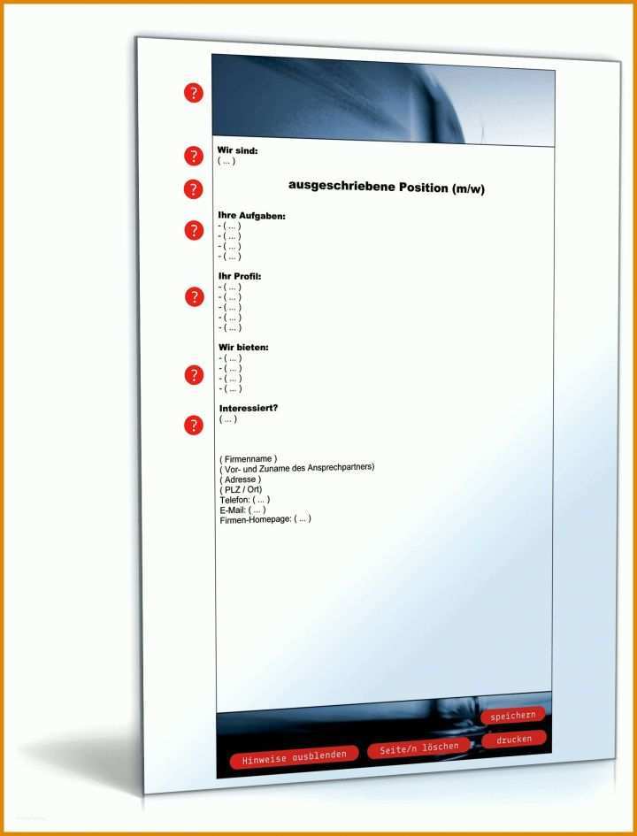 Unglaublich Stellenausschreibung Vorlage 1600x2100
