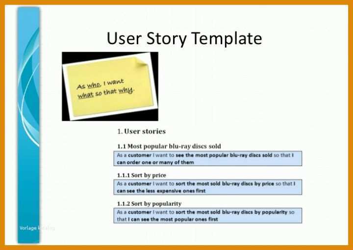 Ausgezeichnet User Story Vorlage Word 728x515