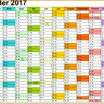 Perfekt Excel Vorlage Kalender 2017 3147x2216