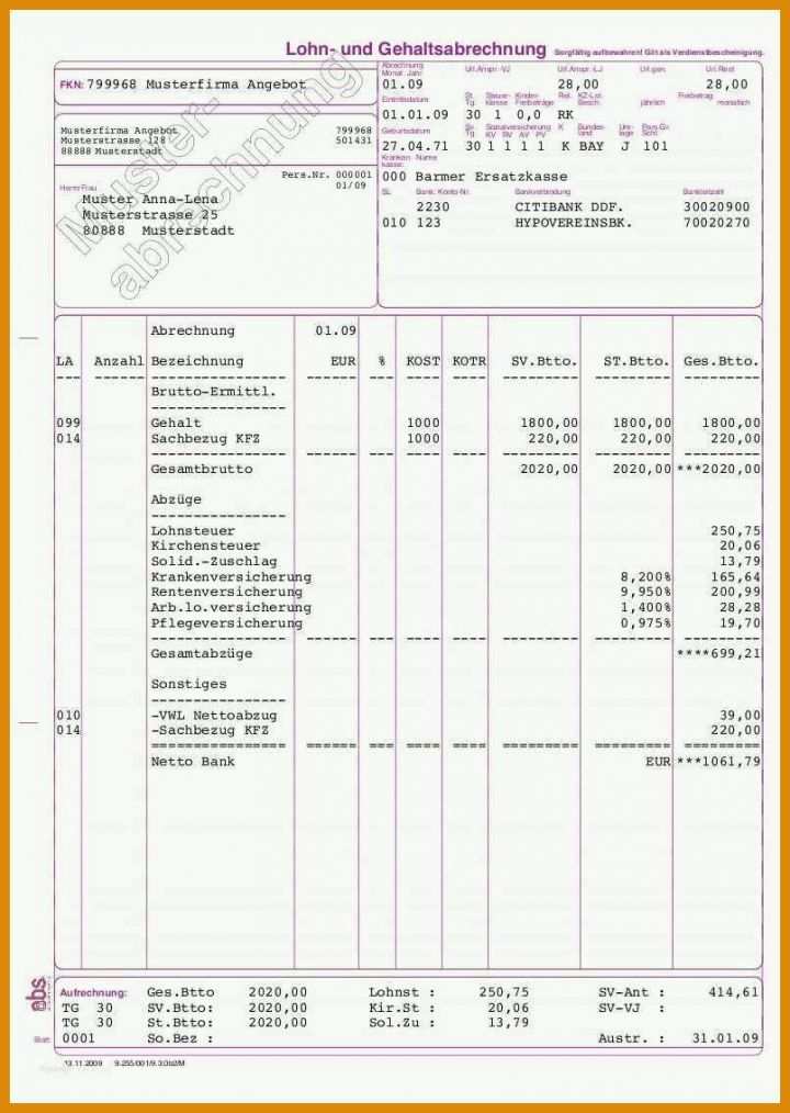 Wunderbar Gehaltsabrechnung Vorlage Excel 2018 805x1134