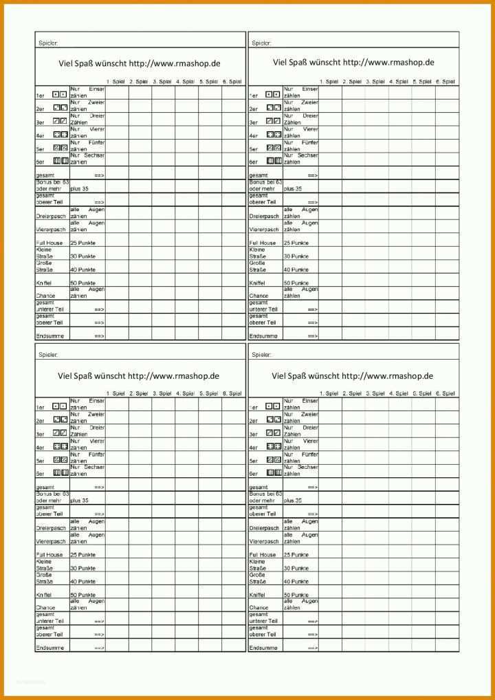 Toll Kniffel Vorlage Pdf 1240x1754