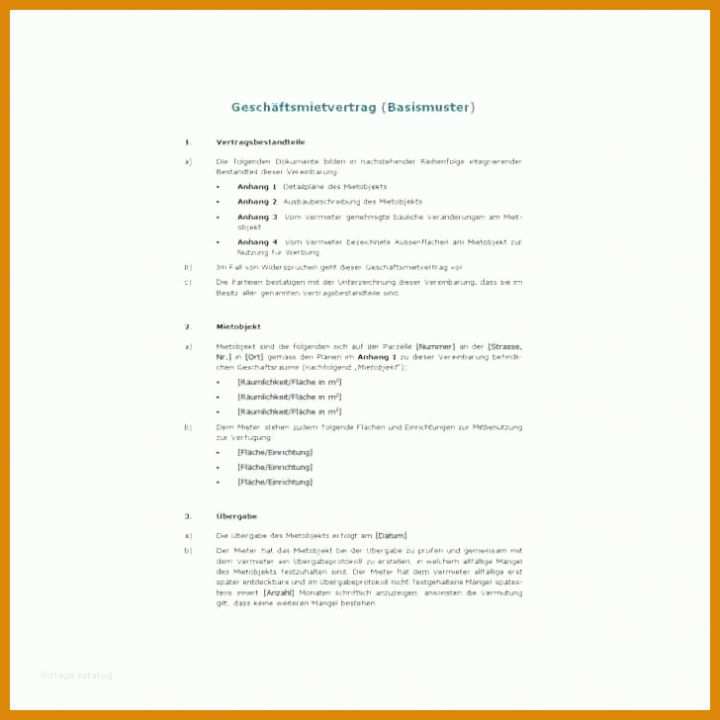 Außergewöhnlich Untermietvertrag Vorlage Pdf 728x728