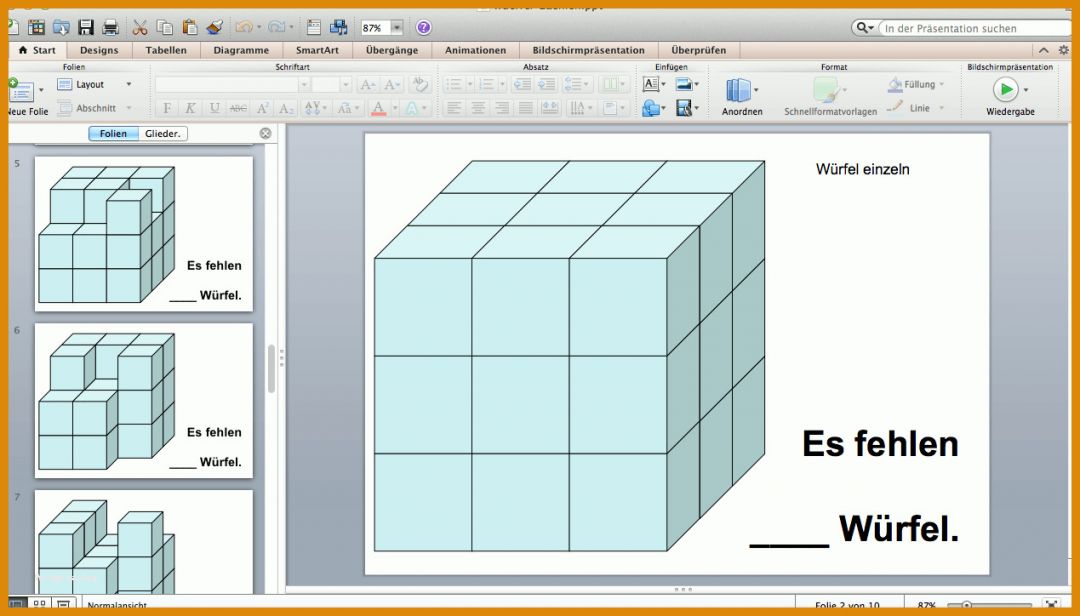 Ausgezeichnet Würfel Vorlage Powerpoint 1269x724