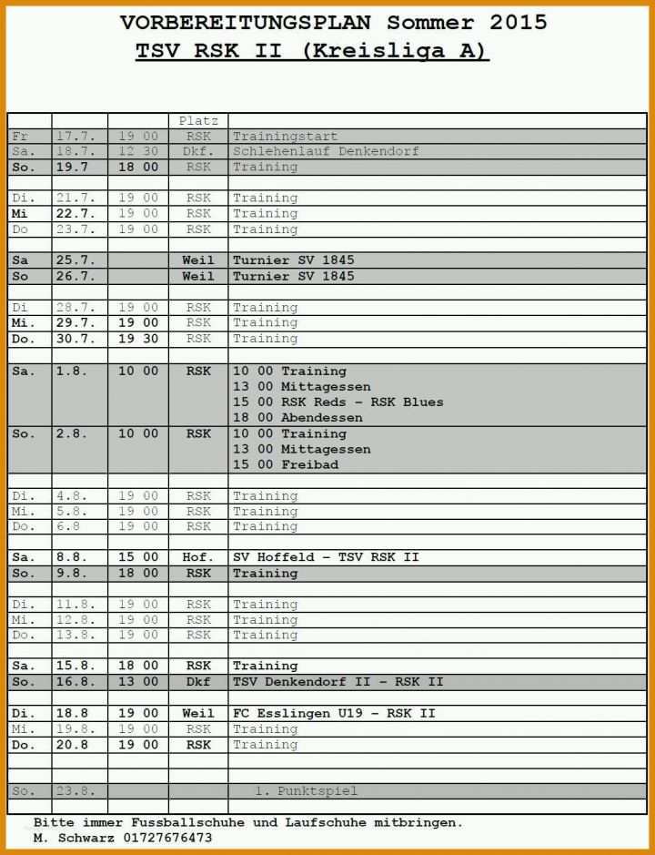 Fabelhaft Fußball Trainingsplan Vorlage 1099x1434