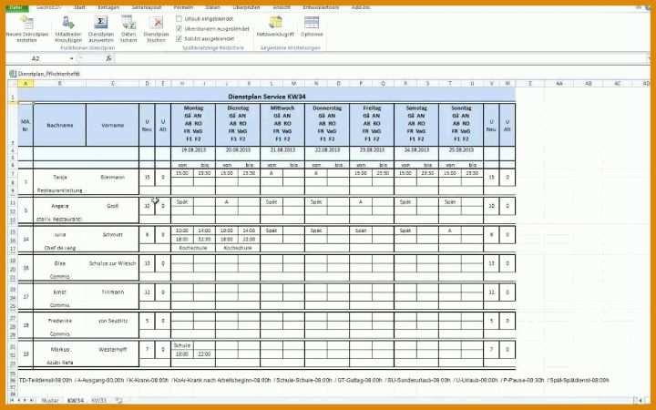 Bestbewertet Monatsdienstplan Excel Vorlage Kostenlos 1152x720