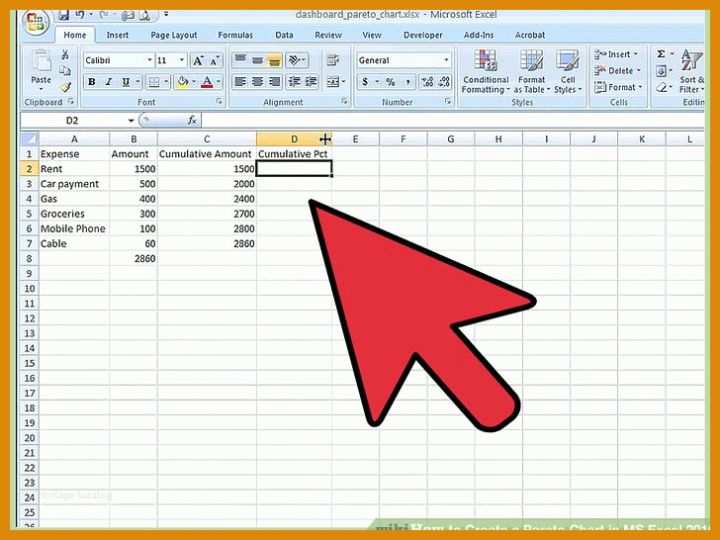 Wunderbar Pareto Diagramm Excel 2010 Vorlage 728x546