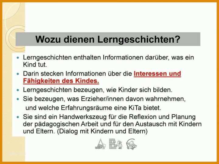 Faszinieren Portfolio Lerngeschichten Vorlagen 960x717