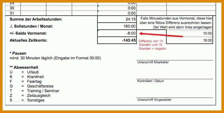 Überraschend Stundenzettel Vorlage 2019 855x434