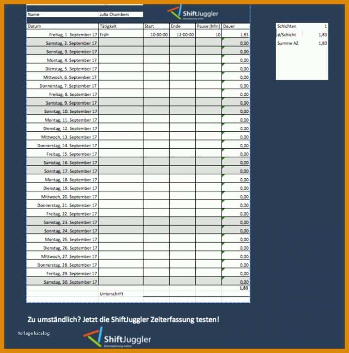 Sensationell Stundenzettel Vorlage Excel 800x810