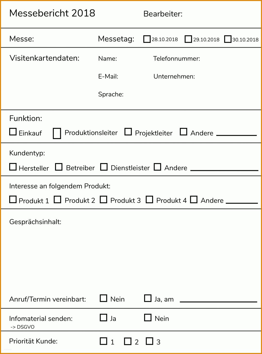 Ausnahmsweise Vorlage Besuchsbericht Vertrieb 2612x3529