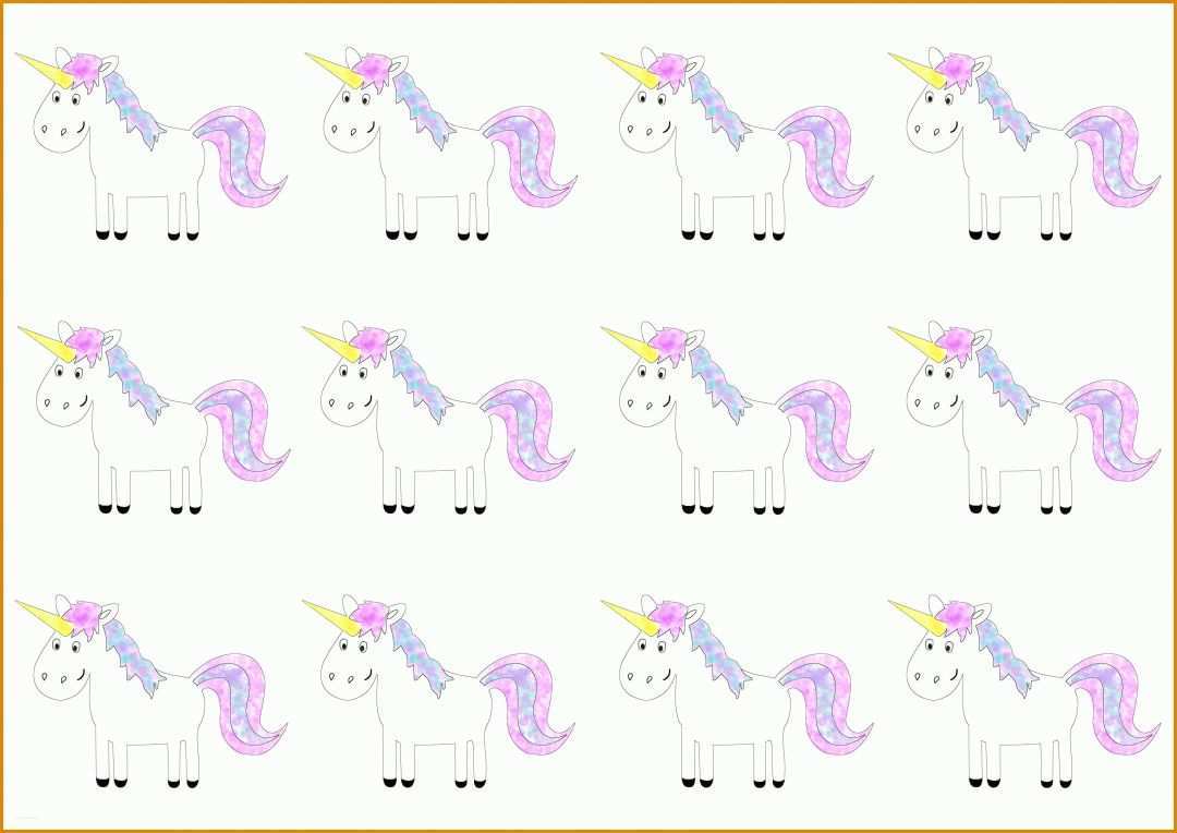 Empfohlen Vorlage Einhorn 3508x2480