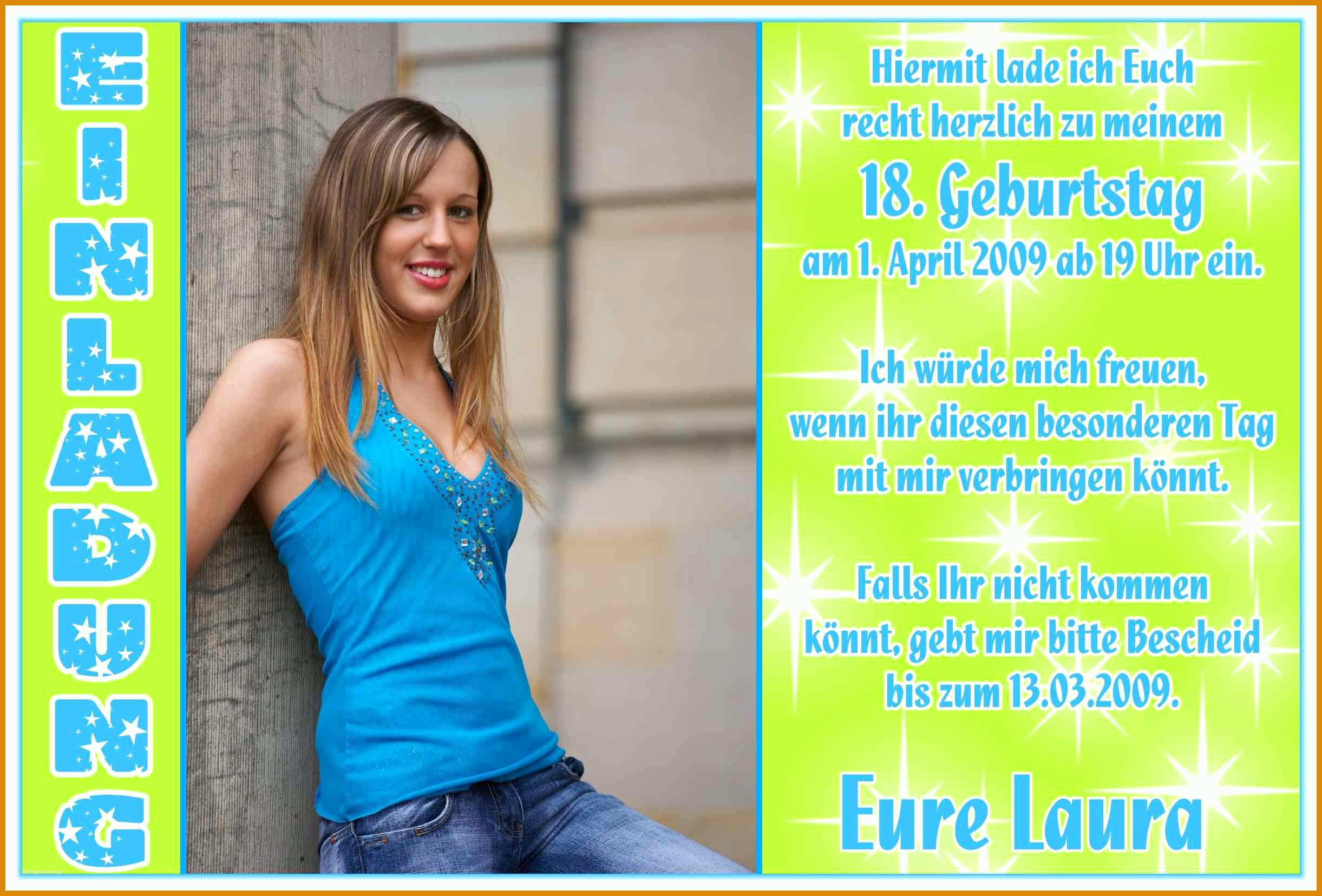 Spezialisiert 18 Geburtstag Einladung Vorlagen Kostenlos Einladungen