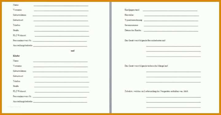 Auto Kaufvertrag Vorlage Kaufvertrag