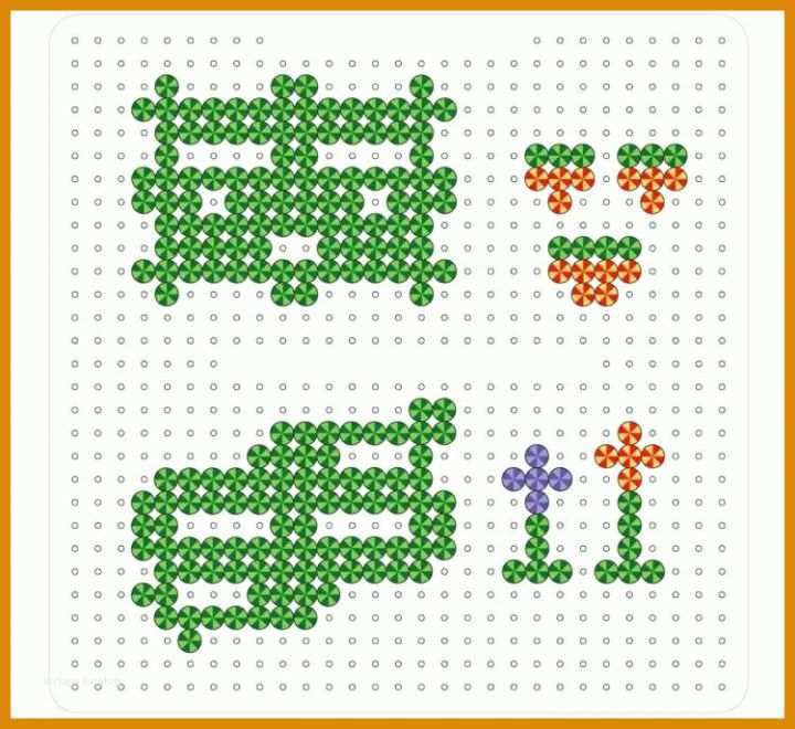 Selten Bügelperlen Vorlagen Frühling 750x688