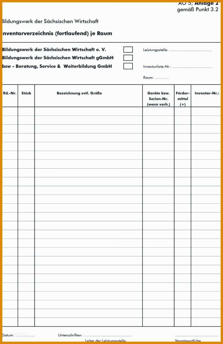 Singular Inventarliste Vorlage 960x1480