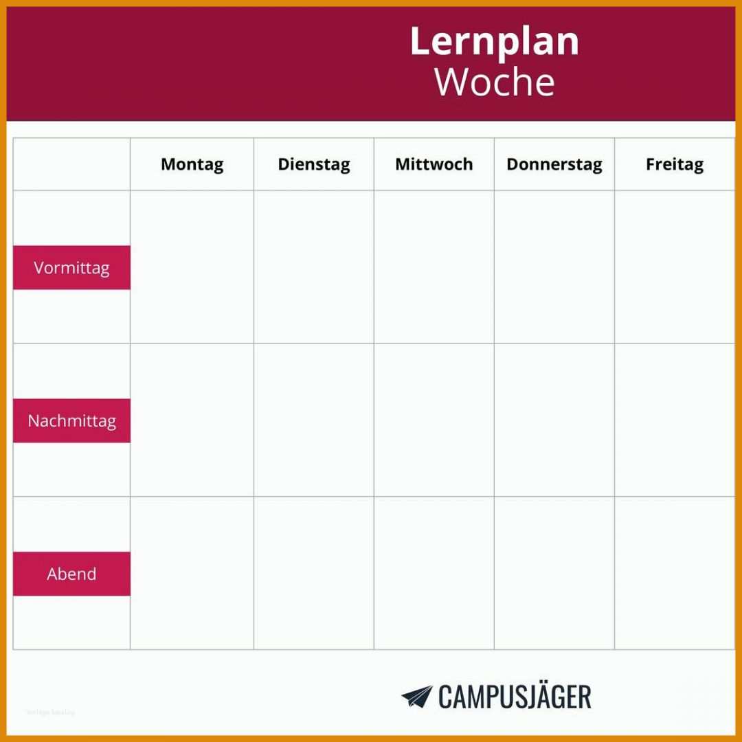 Unvergesslich Lernplan Erstellen Vorlage 1125x1125