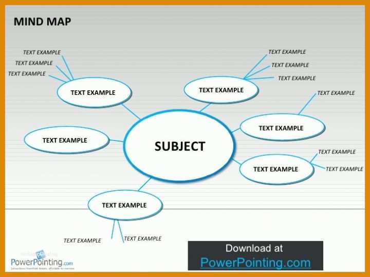 Bemerkenswert Mindmap Powerpoint Vorlage 728x546