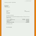 Faszinierend Rechnung Ohne Mwst Vorlage 822x1131