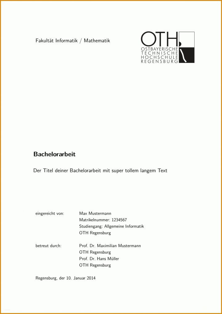 Einzigartig Vorlage Bachelorarbeit 2480x3507