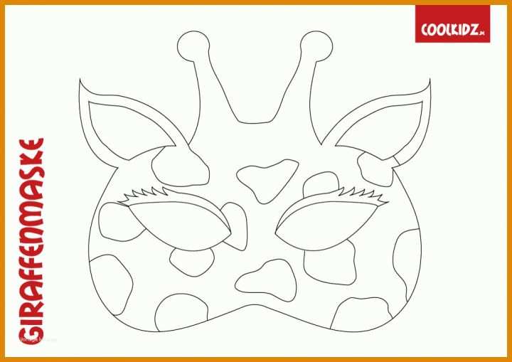Kreativ Vorlage Tiermaske 1024x724