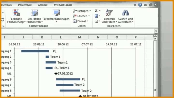 Unvergesslich Balkenplan Vorlage 1280x720