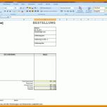 Bestbewertet Bestellformular Excel Vorlage 800x600