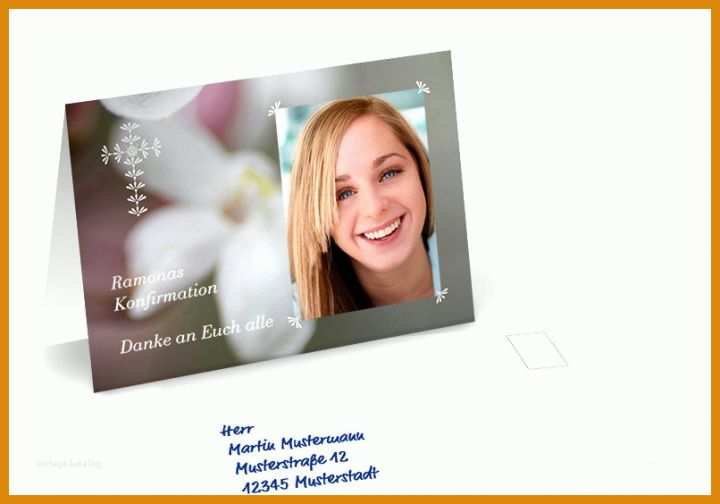 Moderne Danksagung Konfirmation Vorlage 806x564